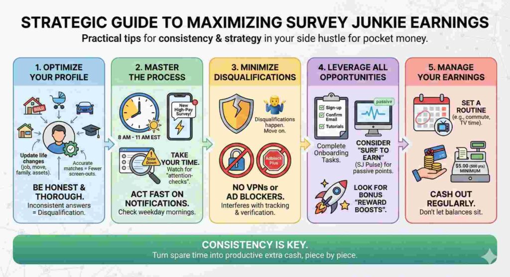 Tips to Earn More Money on Survey Junkie