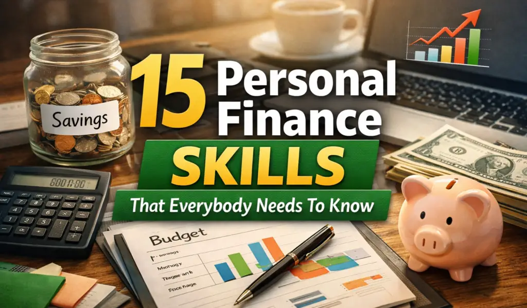 15 personal finance skills including budgeting saving investing and money management