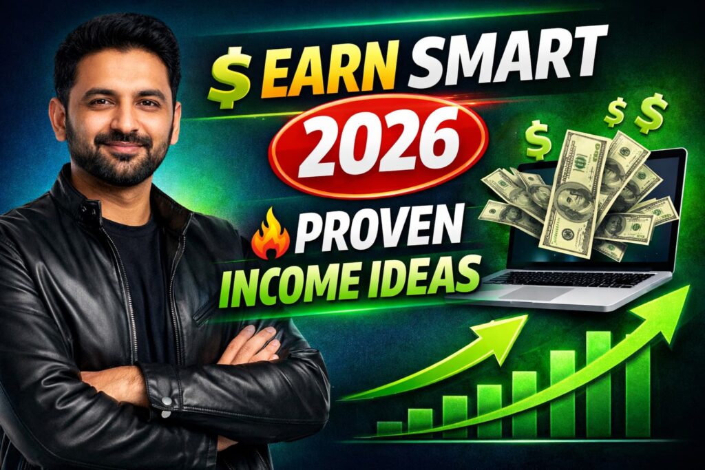 Income made smart guide showing smart online earning and passive income ideas