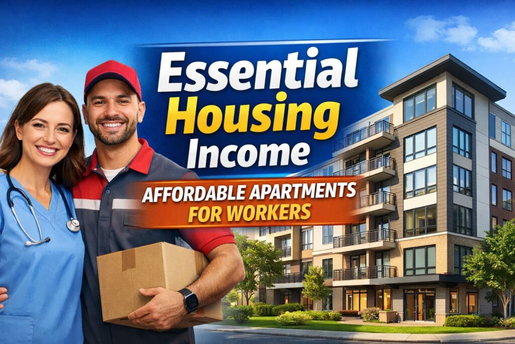 Essential housing income apartments for essential workers