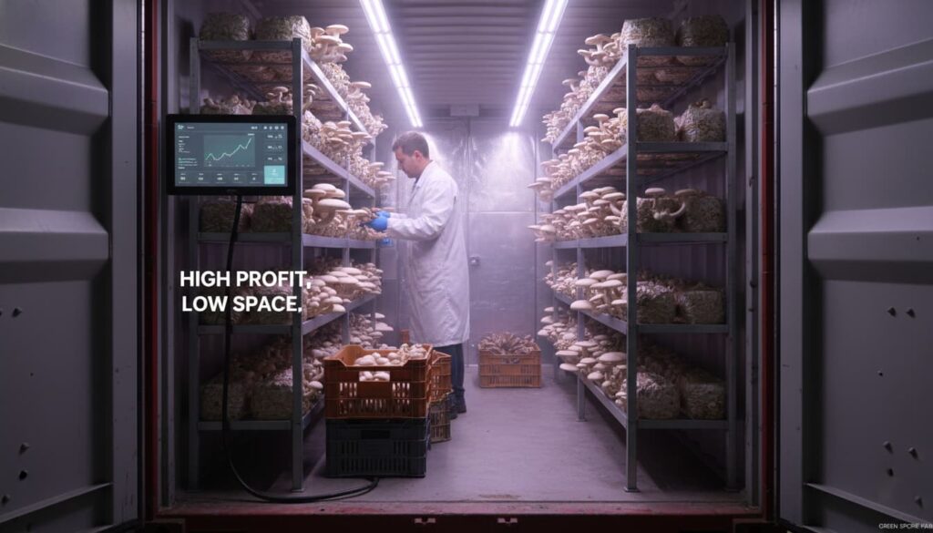 Mushroom Farming (High Profit, Low Space)