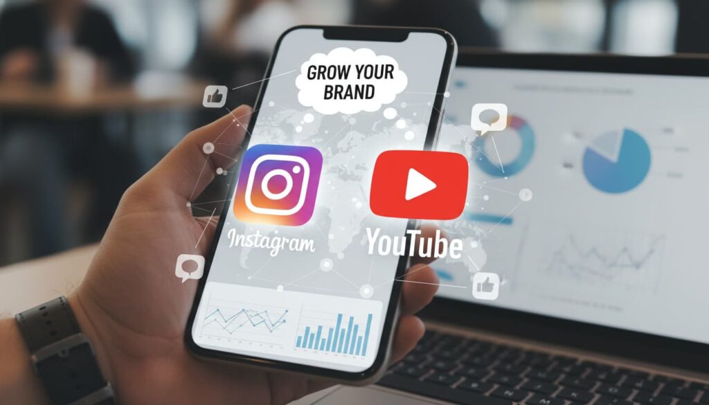 Social media marketing using Instagram and YouTube for side hustle growth in 2026